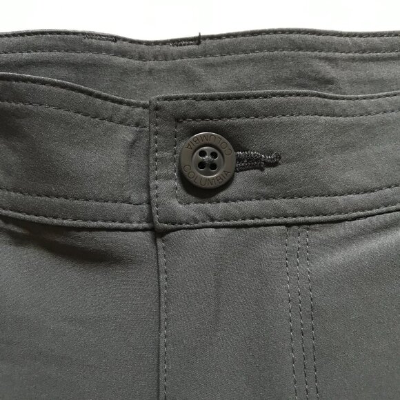 Columbia Washed Out Flat Front Hybrid Shorts Mens 38 Gray 10" Inseam Polyester - Picture 5 of 12